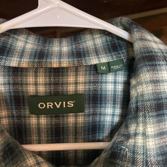 Orvis Men’s Flannel Size Medium - Picture 2 of 5